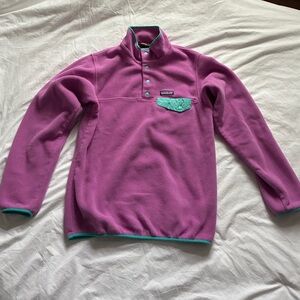 Purple and Blue Women’s Patagonia Synchilla Fleece